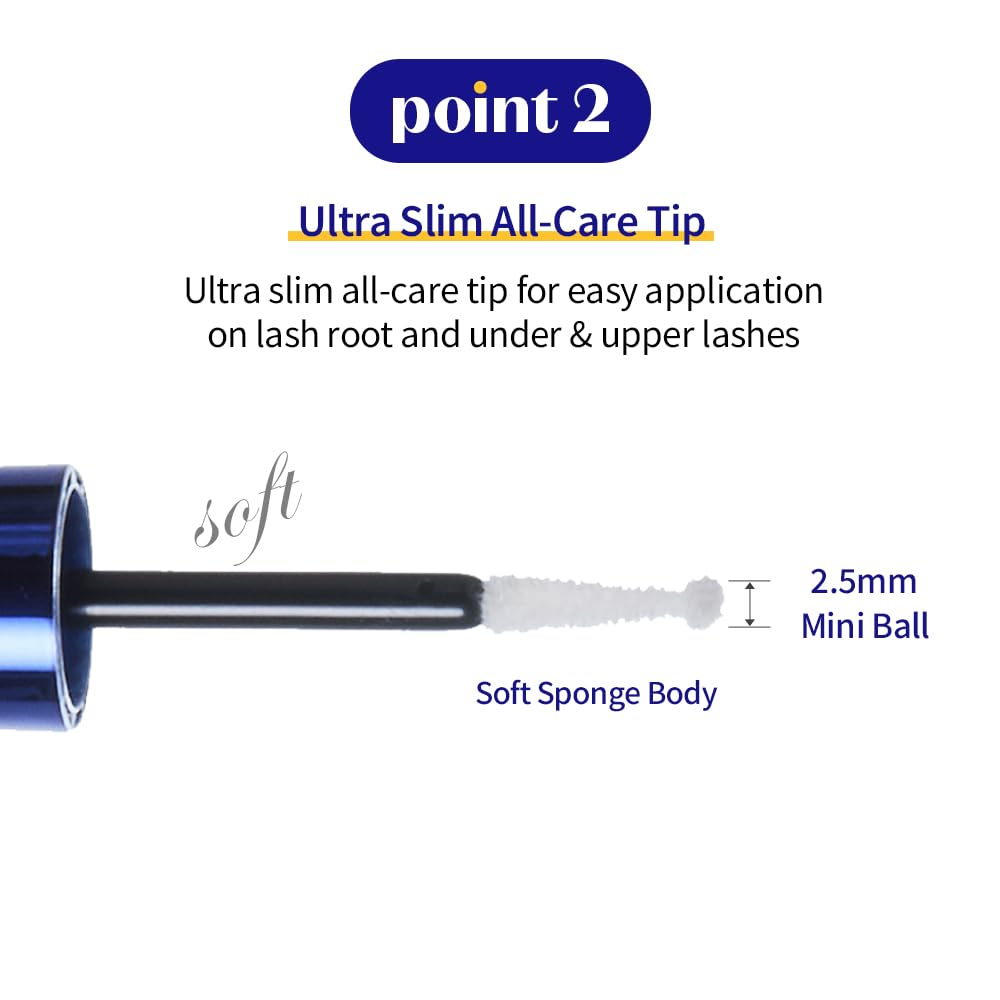 ETUDE Power Eyelash Ampoule (1+1) SET (1.31fl.oz) | Easy and Comfortable Daily Eyelashes Serum | Eyelash Growth Enhancer with Natural Growth Peptides for Long, Thick Lashes | Korean Makeup, Gifting